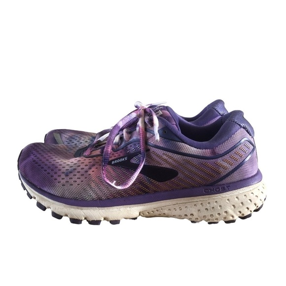 Brooks Ghost Together Unity Purple Tie Dye Athletic Shoes 6.5 - Picture 2 of 8